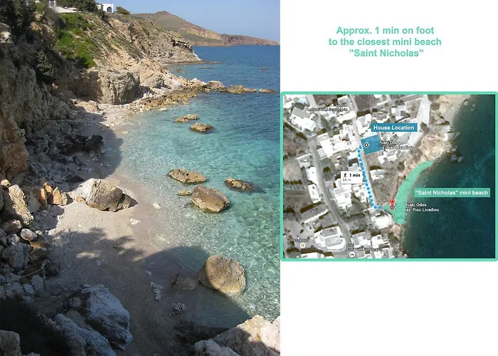 Danae - Seaside With Pool & Hot Tub Villa Piso Livadi